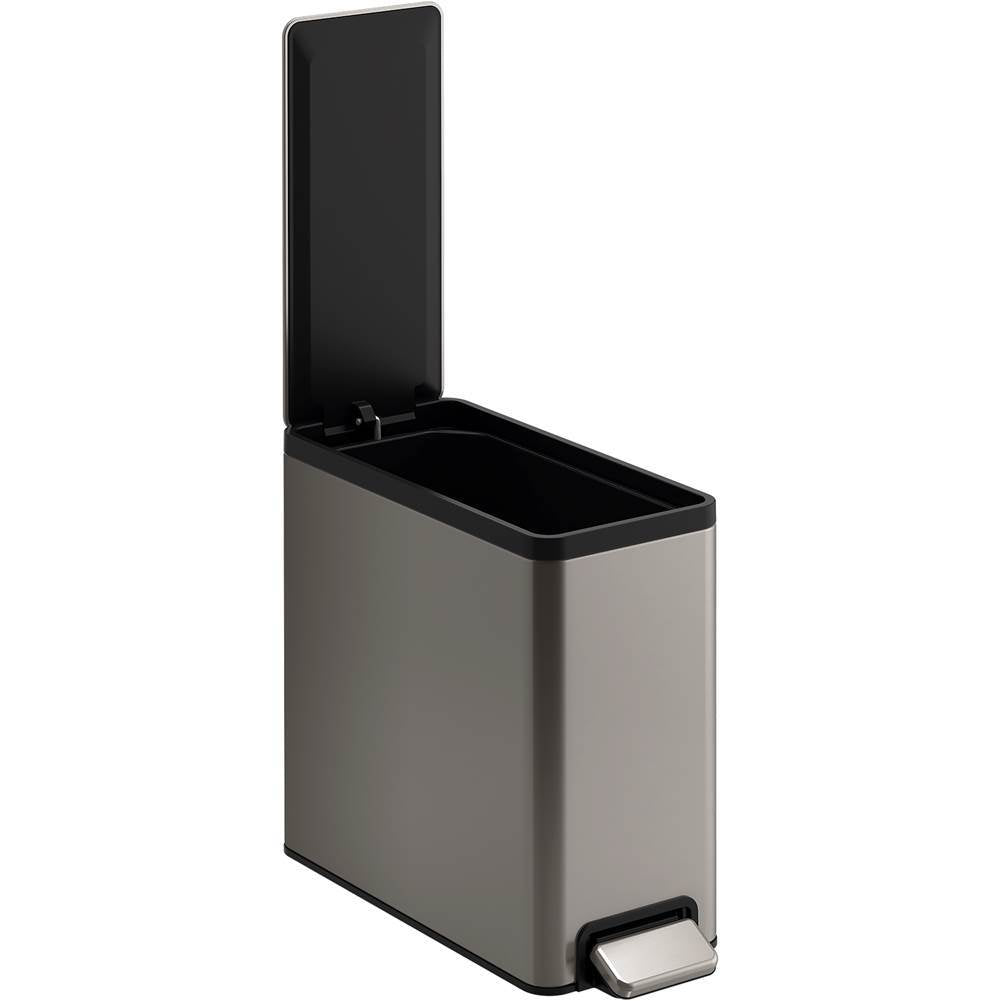 2.5-gallon slim step trash can