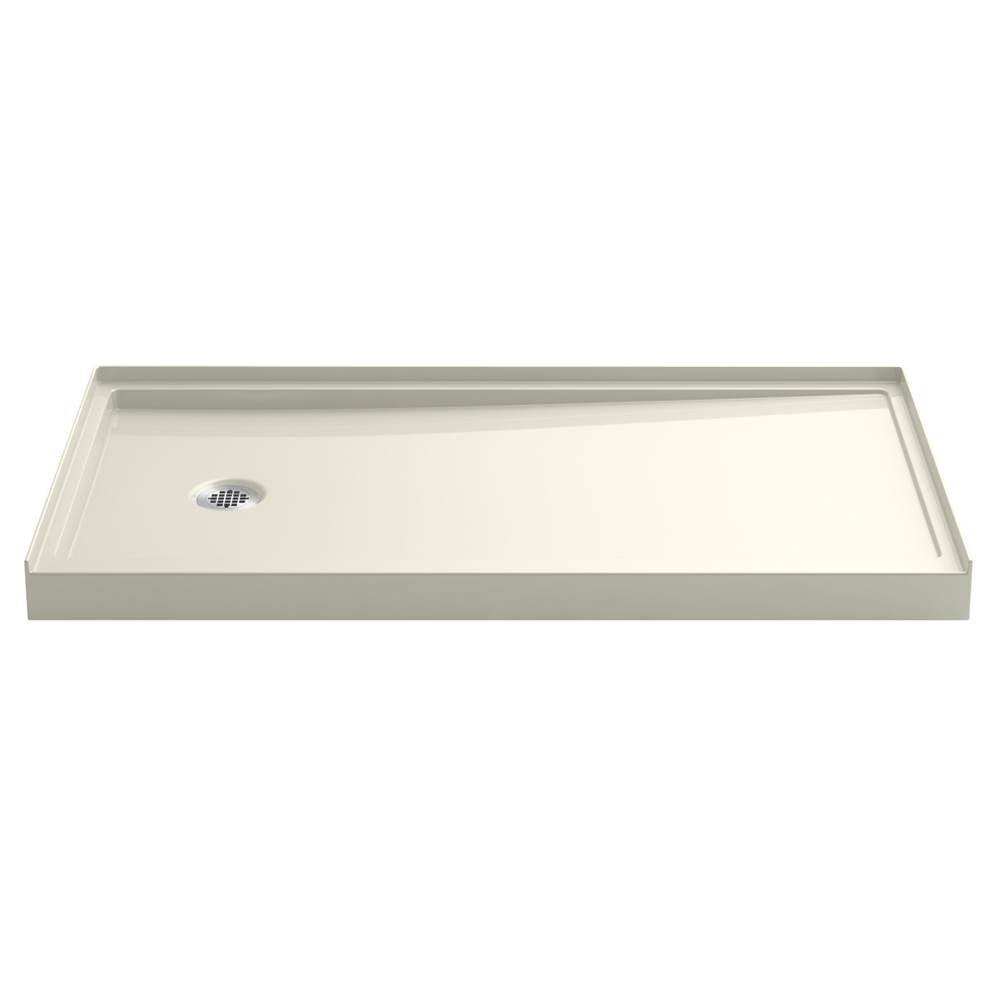 Kohler - Rely 60'' x 32'' alcove shower base, left drain - Biscuit