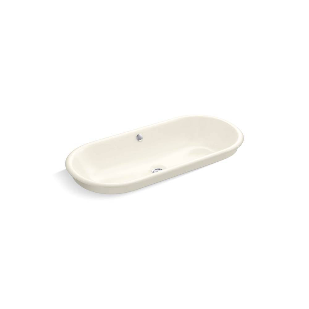 Kohler - Iron Plains 33'' oval drop-in/undermount/vessel bathroom sink with Biscuit painted underside - Biscuit