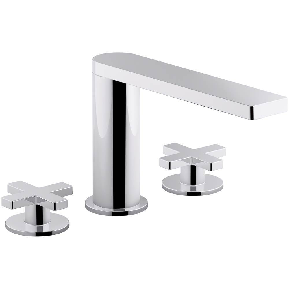 Kohler - Composed Widespread bathroom sink faucet with Cross handles, 1.2 gpm - Polished Chrome