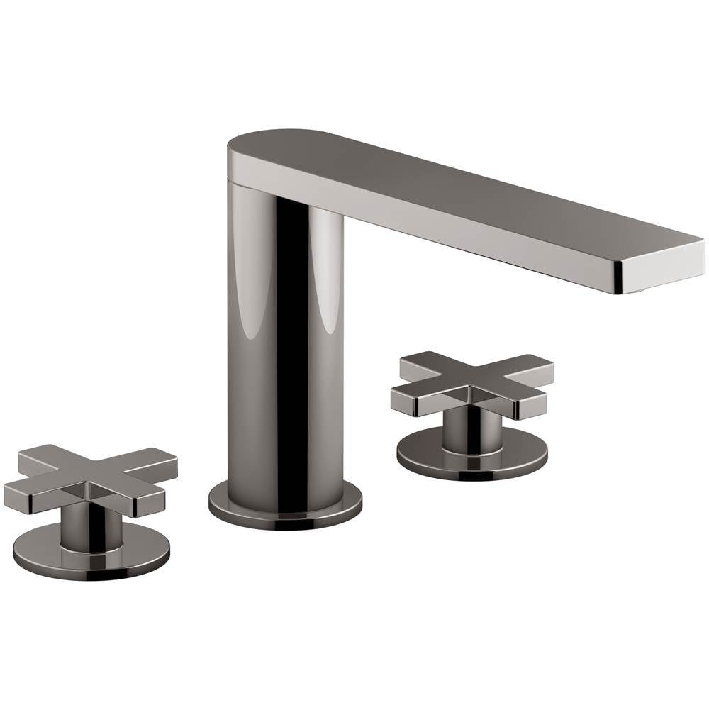Kohler - Composed Widespread bathroom sink faucet with Cross handles, 1.2 gpm - Vibrant Titanium