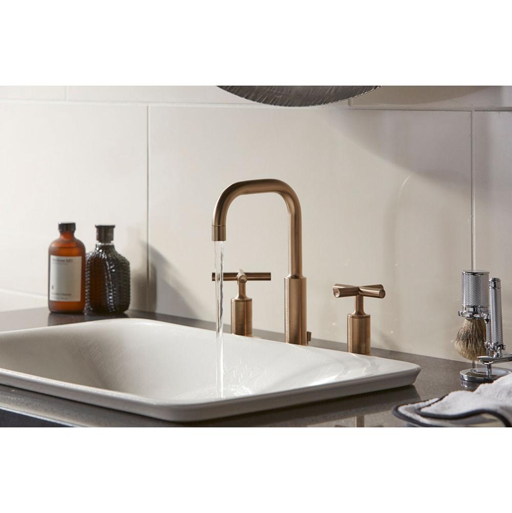 SartorialE Herringbone Carillon 21'' rectangular drop-in bathroom sink, no overflow