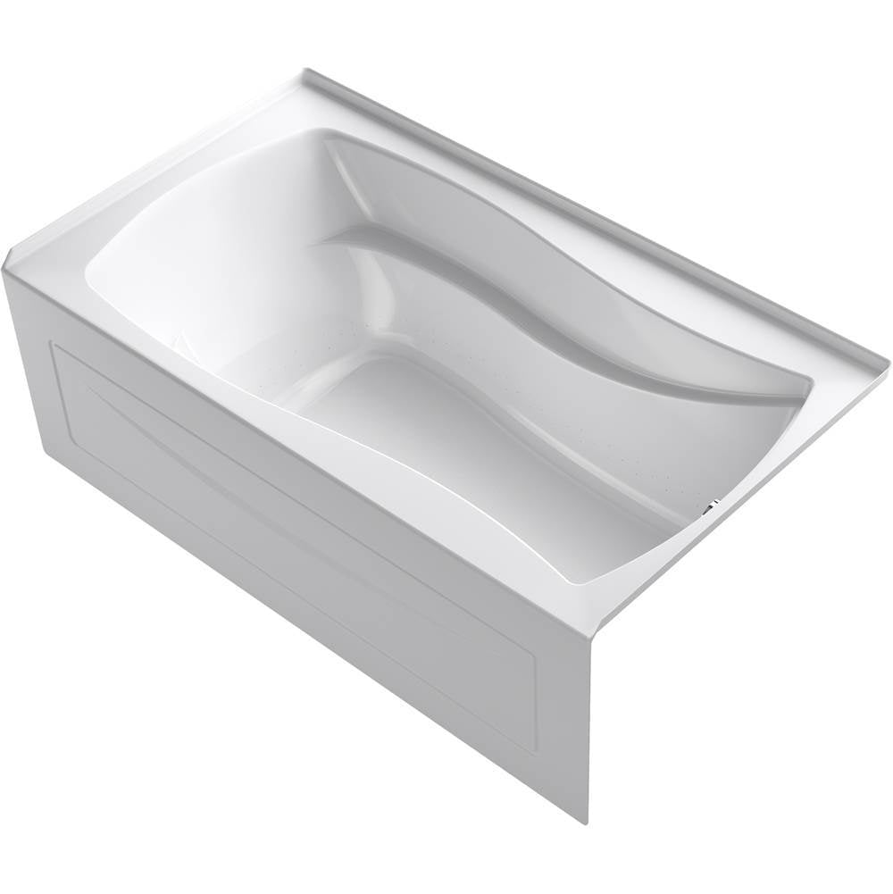 Kohler - Mariposa 72'' x 36'' alcove Heated BubbleMassageE air bath with Bask heated surface, right drain - White