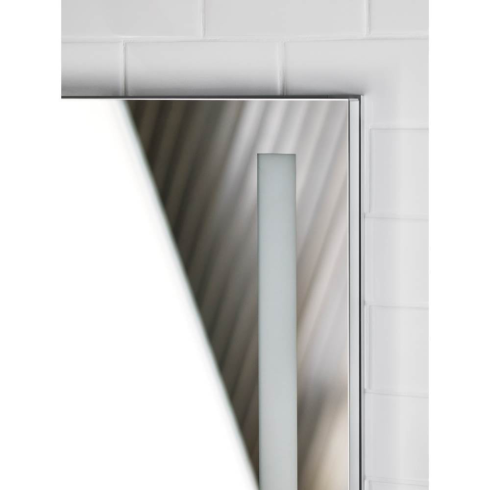 Verdera 34'' x 30'' two-door lighted medicine cabinet, left-hinged