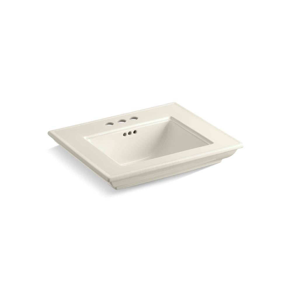 Kohler - Memoirs Stately 25'' pedestal/console table bathroom sink - Biscuit