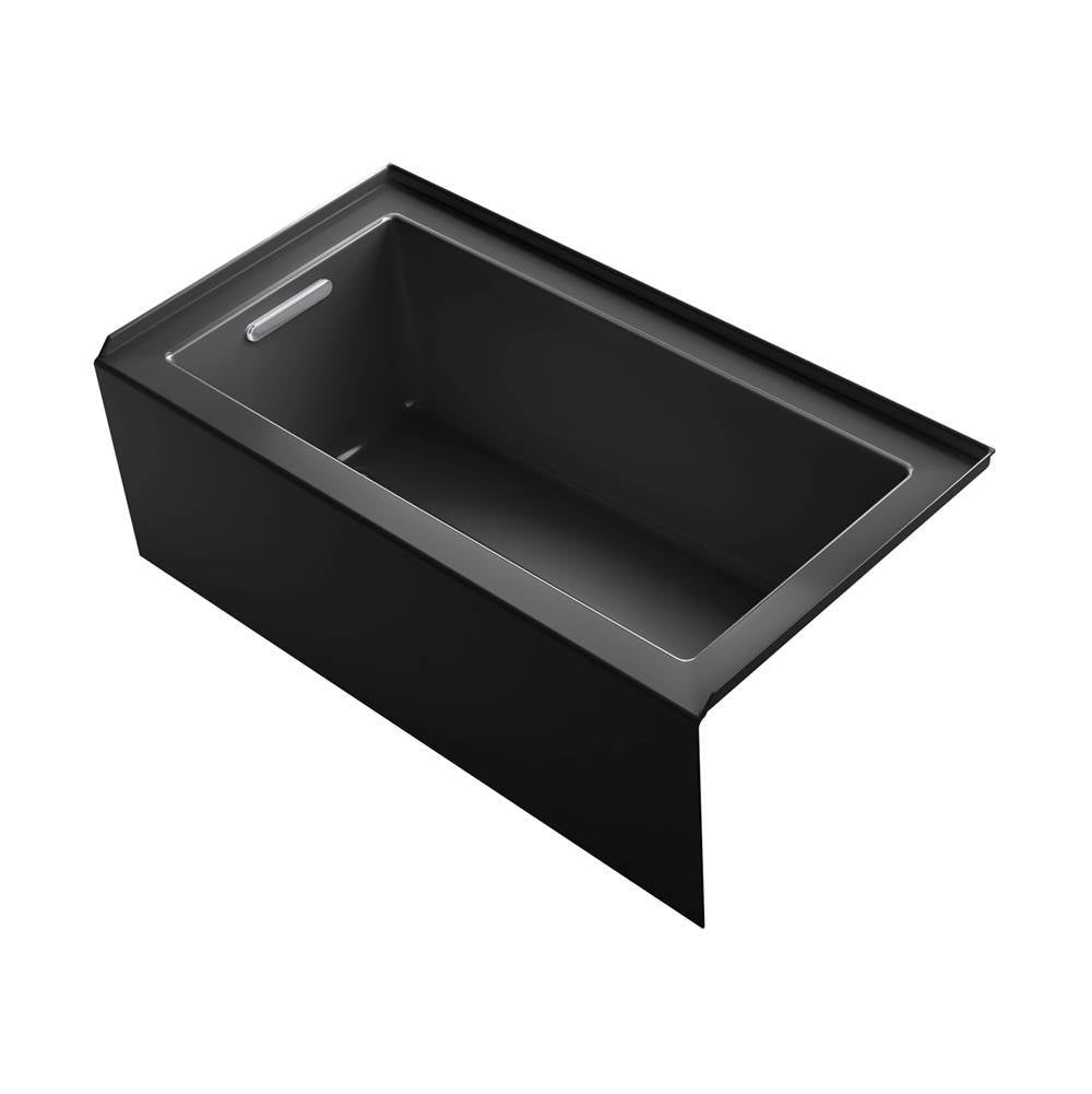 Kohler - Underscore 60'' x 32'' alcove bath, left drain - Black
