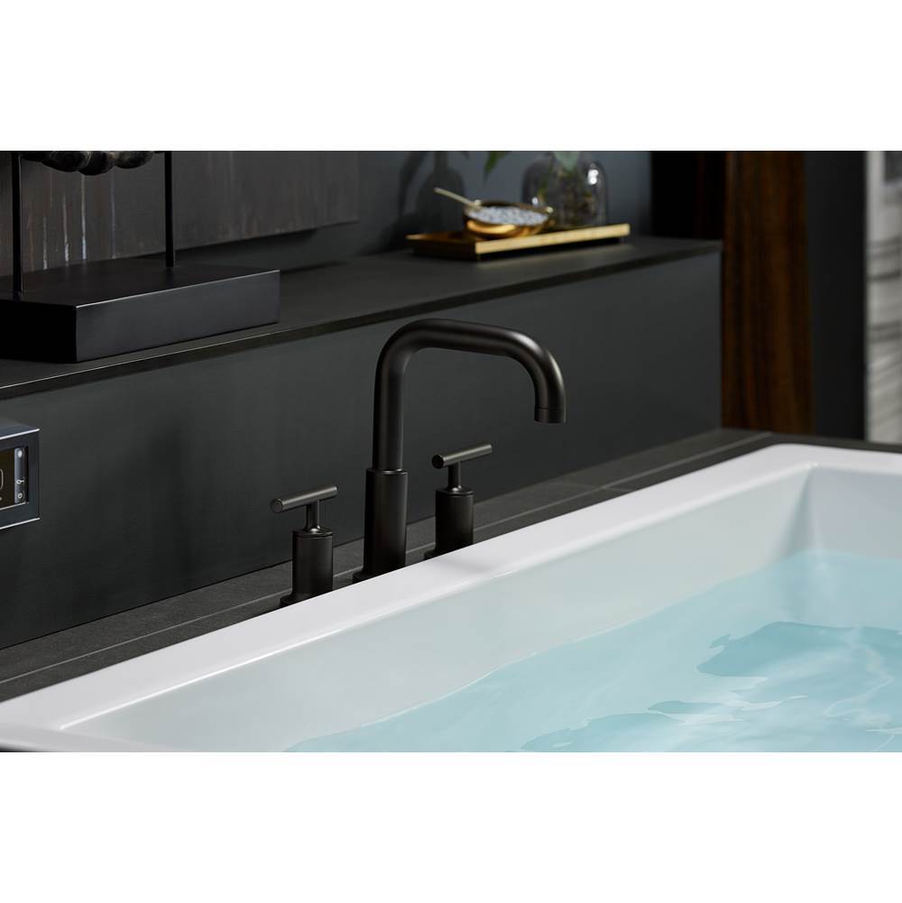 Purist Deck-mount bath faucet trim with Lever handles