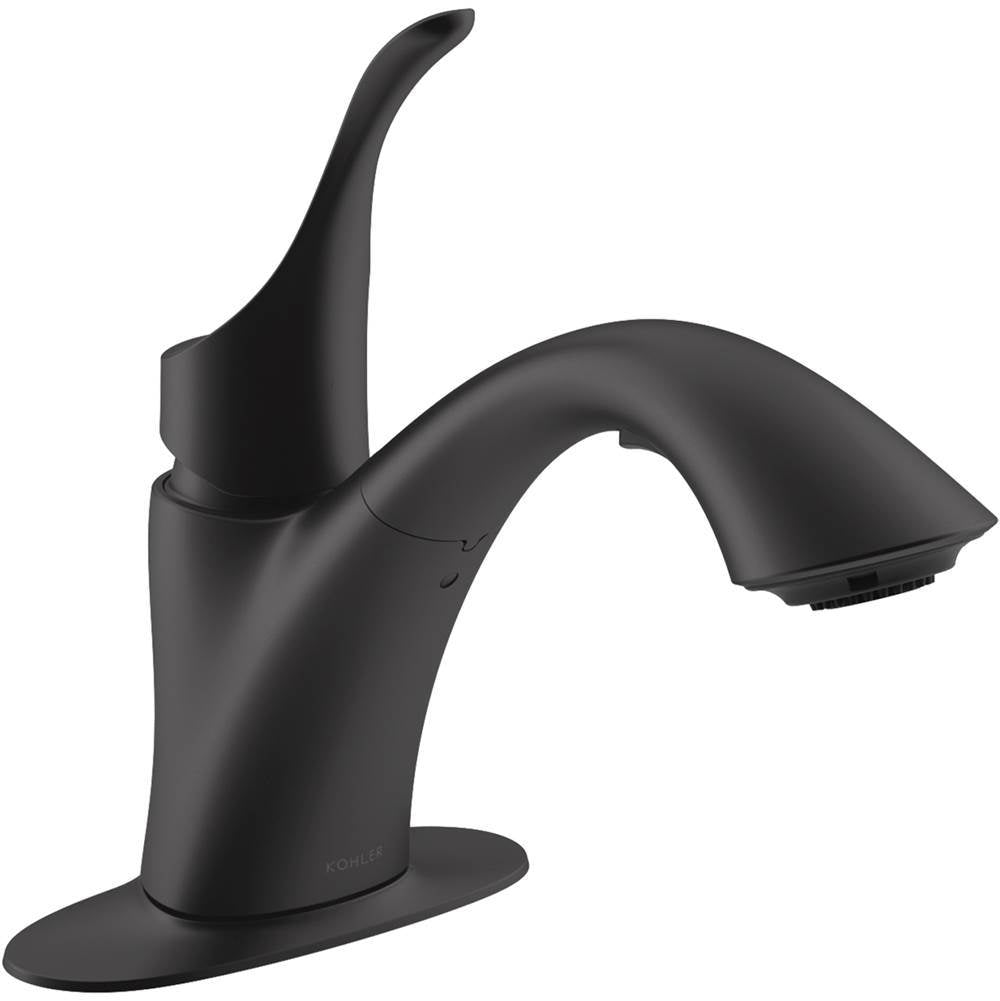 Simplice Pull-out laundry sink faucet with two-function sprayhead