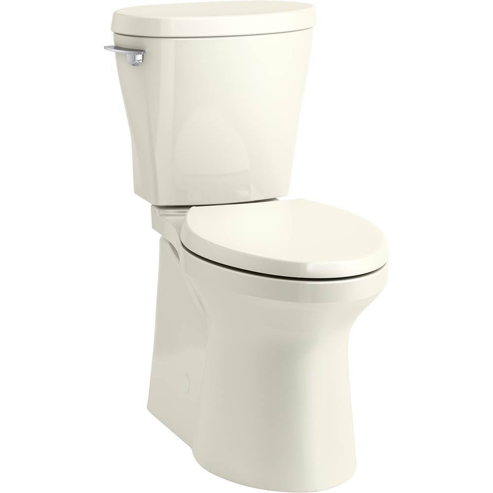 Kohler - Betello ContinuousClean XT two-piece elongated toilet with skirted trapway, 1.28 gpf - Biscuit