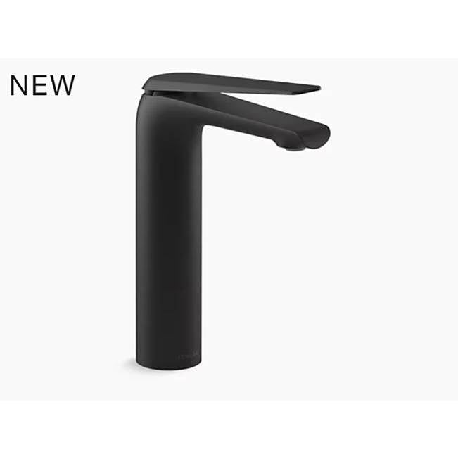 Kohler - Avid Tall single-handle bathroom sink faucet, 0.5 gpm - Matte Black