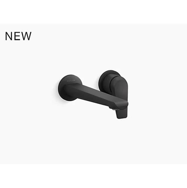 Kohler - Avid Wall-mount bathroom sink faucet, 1.2 gpm - Matte Black