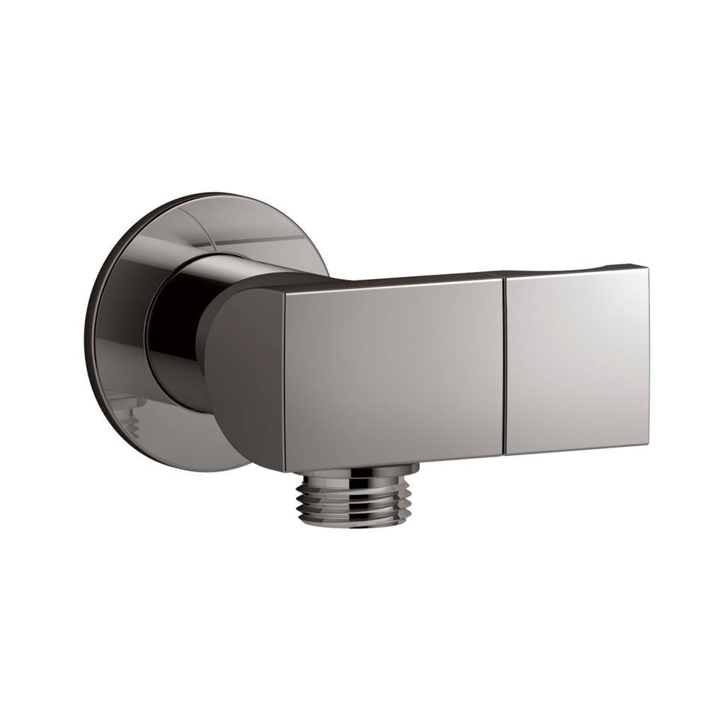 Kohler - Exhale Wall-mount handshower holder with supply elbow and check valve - Vibrant Titanium