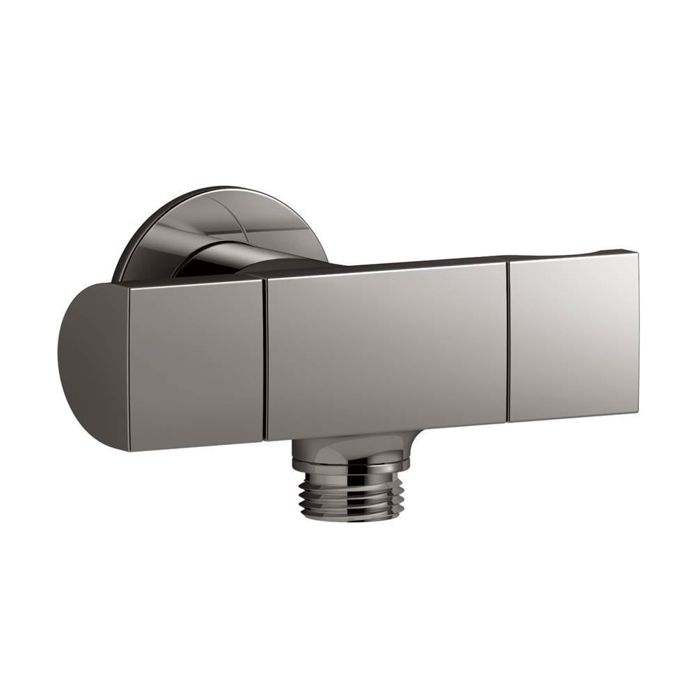 Kohler - Exhale Wall-mount handshower holder with supply elbow and volume control - Vibrant Titanium