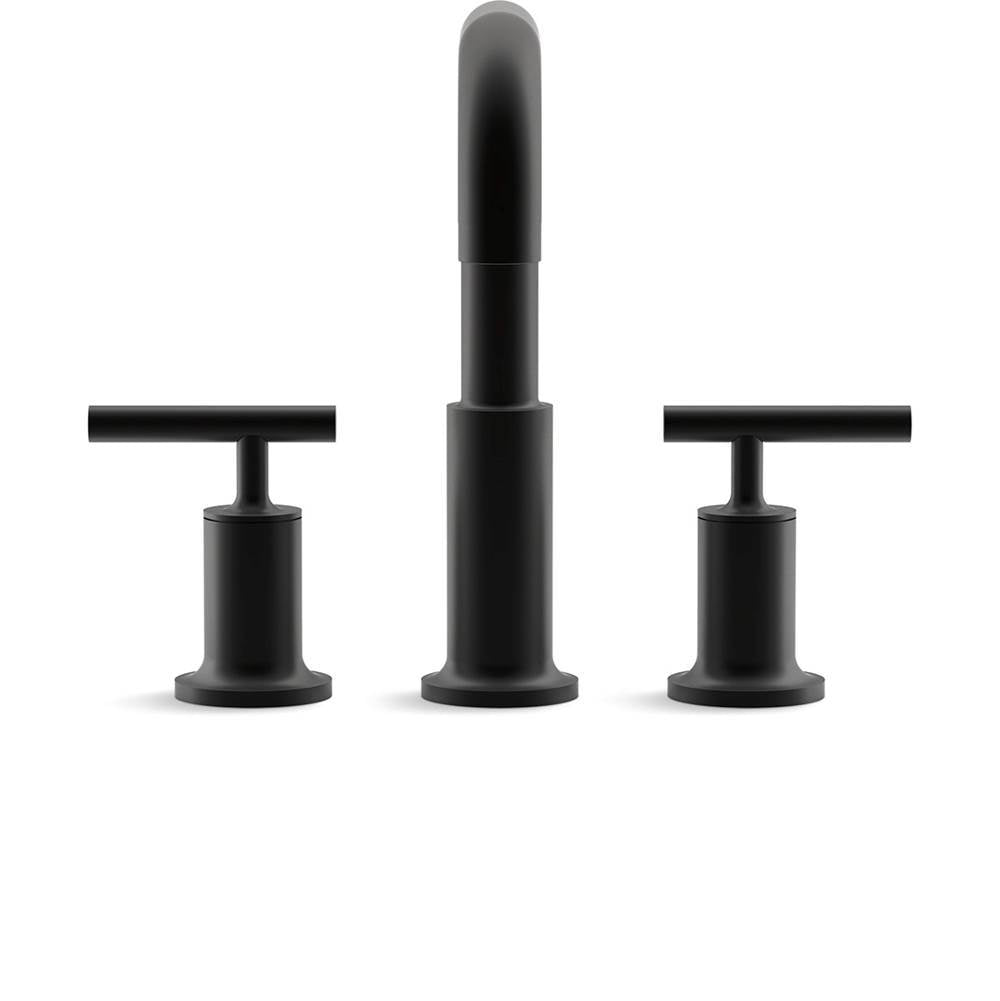 Kohler - Purist Deck-mount bath faucet trim with Lever handles - Matte Black