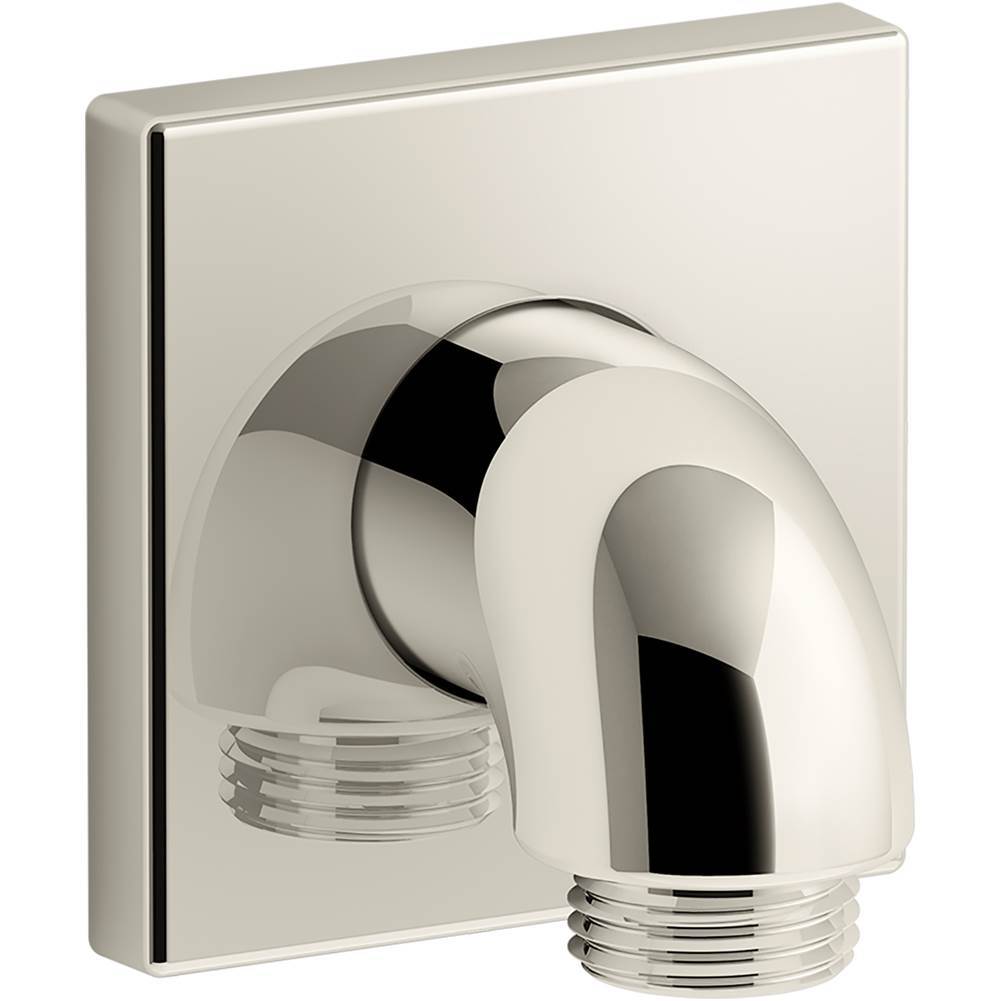 Kohler - Loure Wall-mount supply elbow with check valve - Vibrant Polished Nickel