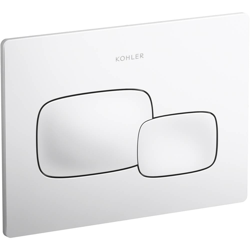 Kohler - Cue Flush actuator plate for 2''x 4'' in-wall tank and carrier system - White