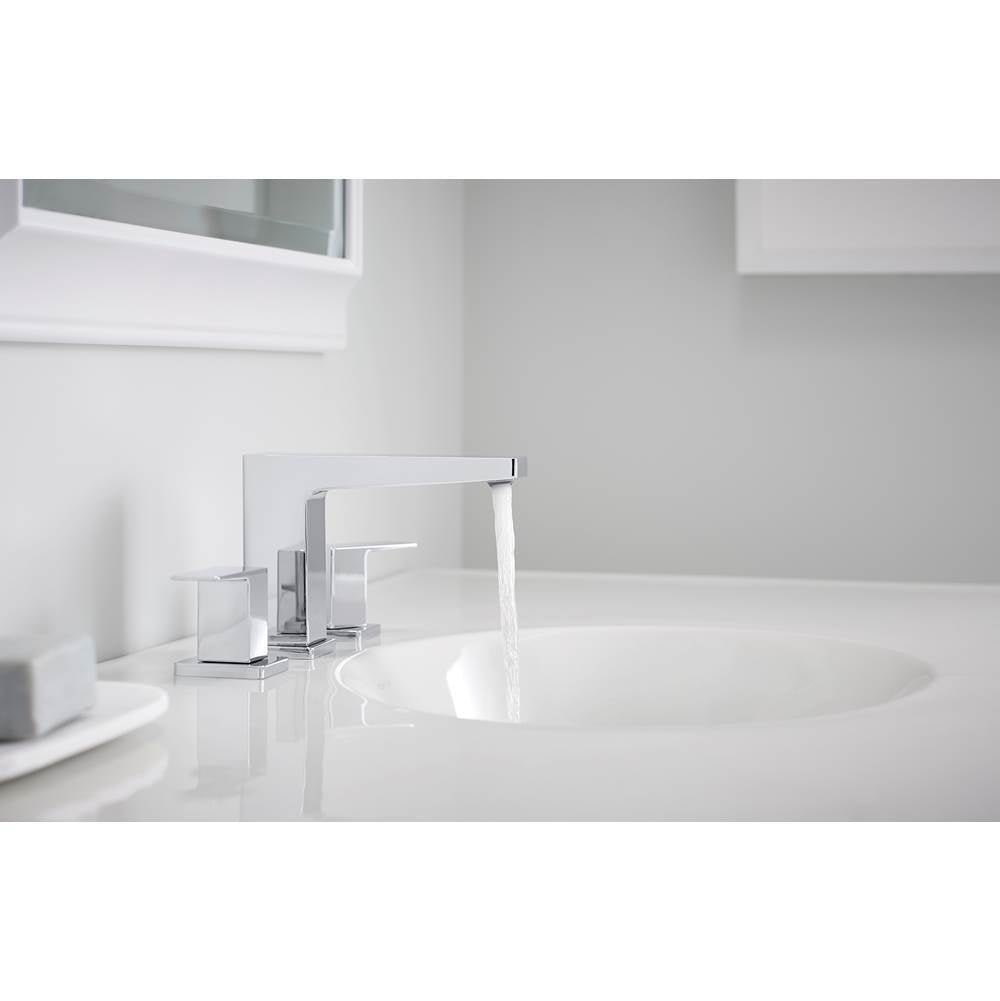 Honesty Widespread bathroom sink faucet, 0.5 gpm