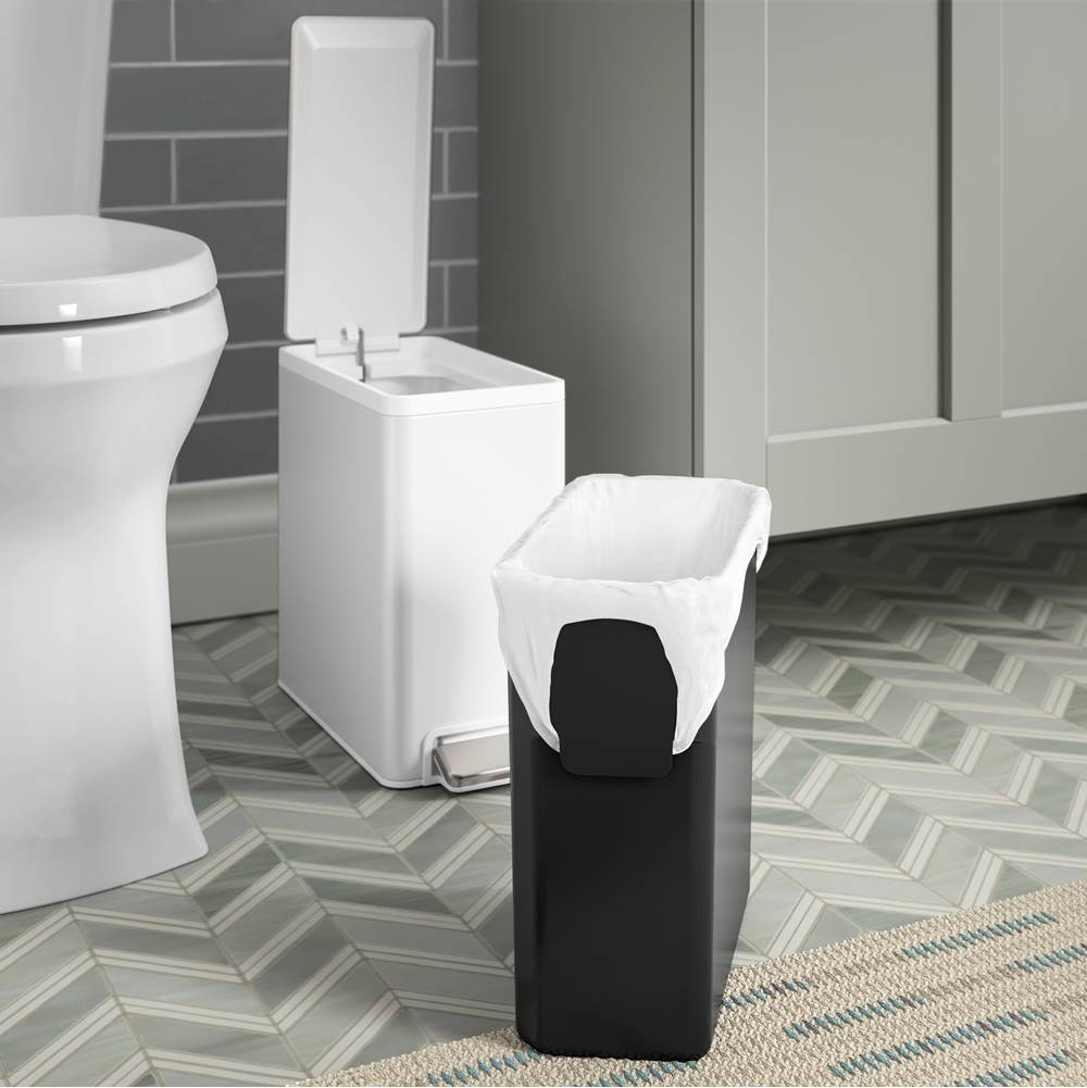 2.5-gallon slim step trash can