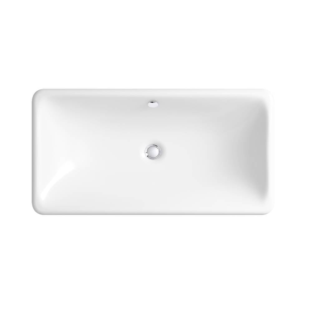 Iron Plains 30'' rectangular drop-in/undermount bathroom sink