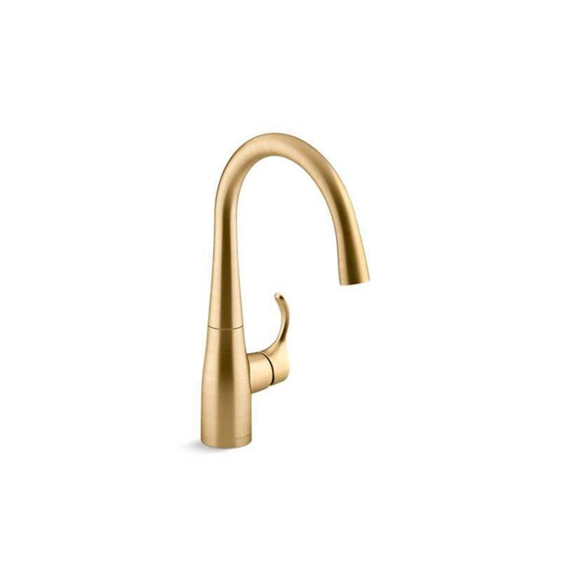 Kohler - Simplice Single-handle bar sink faucet - Vibrant Brushed Moderne Brass