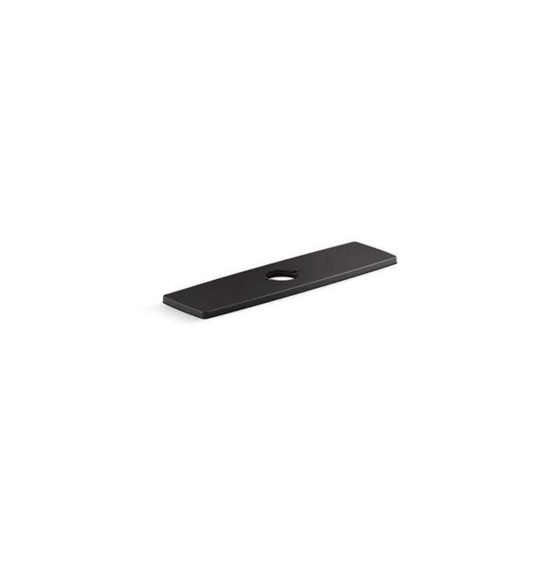 Kohler - Riff Three-hole kitchen faucet escutcheon - Matte Black