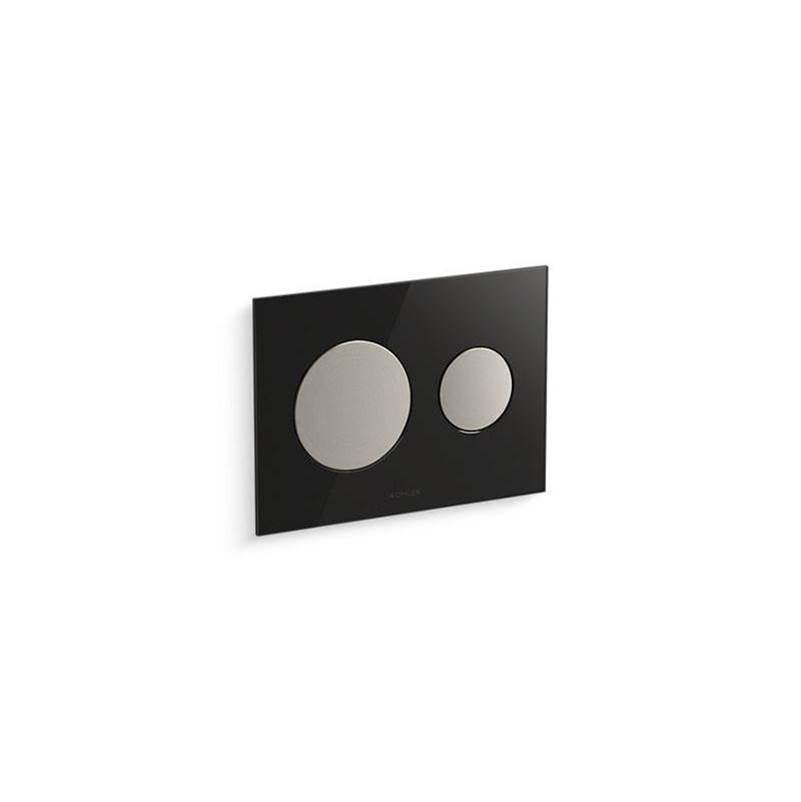 Kohler - Skim Dual-flush actuator plate for 2'' x 4'' in-wall tank and carrier system - Black
