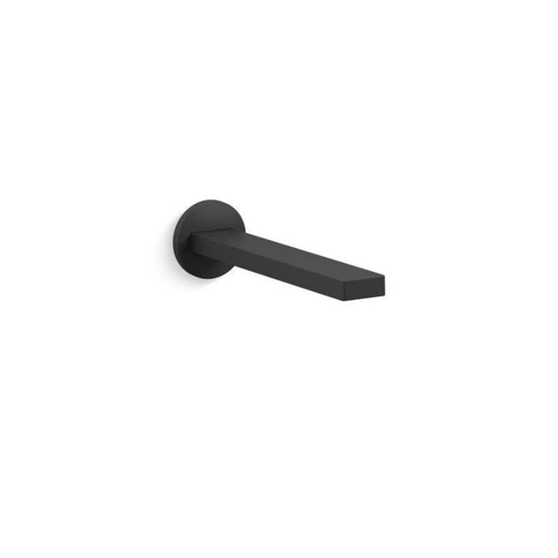 Kohler - Composed Wall-mount touchless bathroom sink faucet with Kinesis sensor technology, AC-powered - Matte Black
