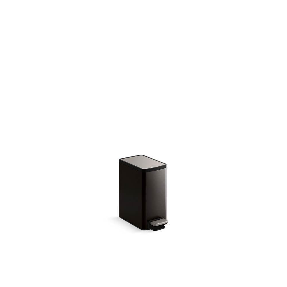 Kohler - 6-liter step trash can - Black Stainless