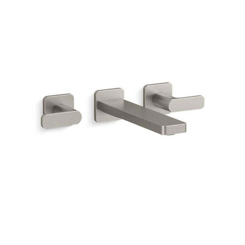 Kohler - Parallel Wall-mount bathroom sink faucet trim, 1.2 gpm - Vibrant Brushed Nickel