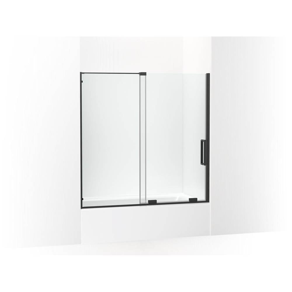 Kohler - Echelon Sliding bath door, 58-1/4'' H x 55-3/4 - 59-3/4'' W, with 5/16'' thick Crystal Clear glass - Matte Black