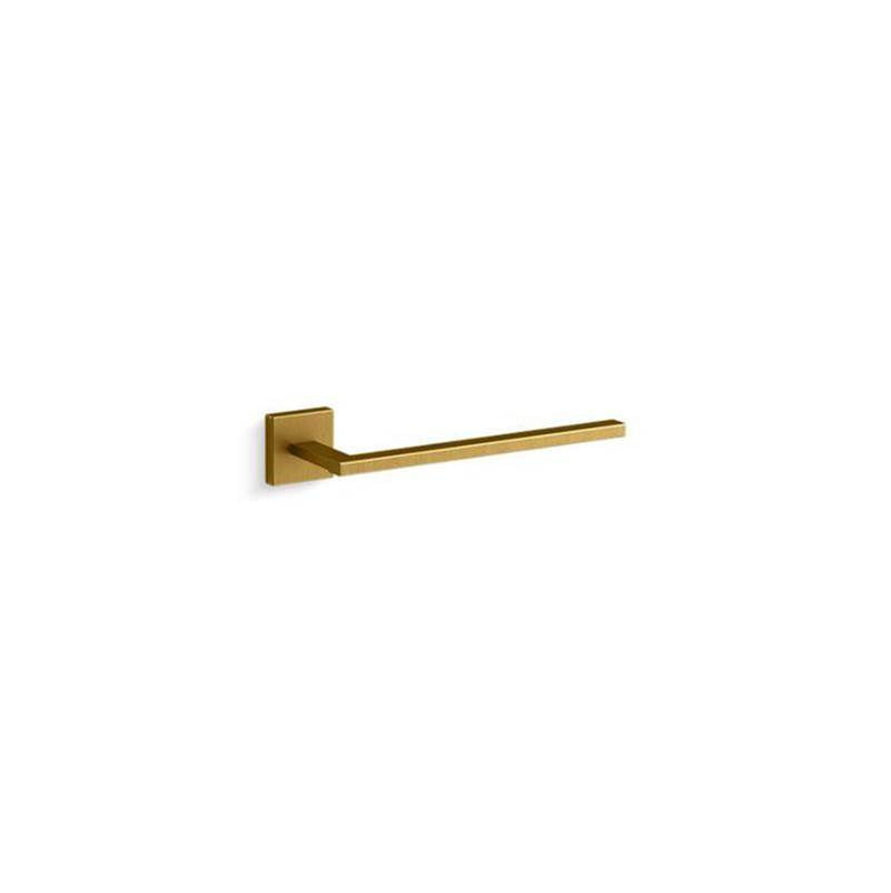 Kohler - Square Towel arm - Vibrant Brushed Moderne Brass