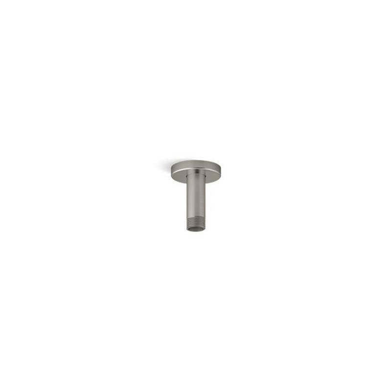 Kohler - Statement 3'' ceiling-mount single-function rainhead arm and flange - Vibrant Brushed Nickel