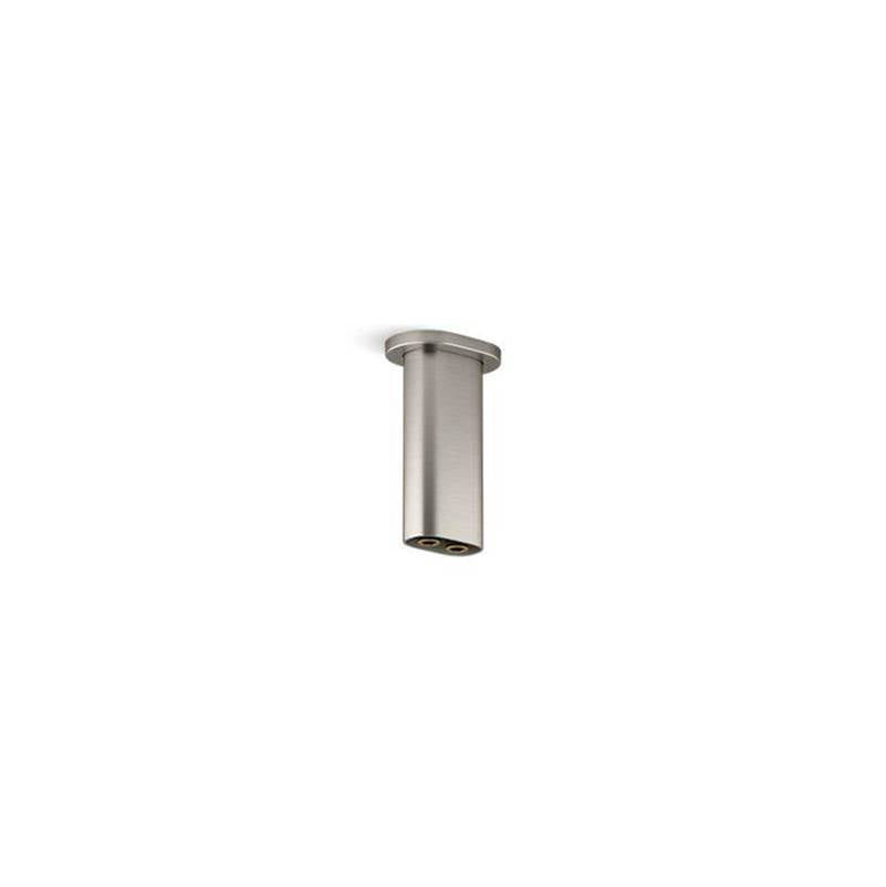 Kohler - Statement 5'' ceiling-mount two-function rainhead arm and flange - Vibrant Brushed Nickel