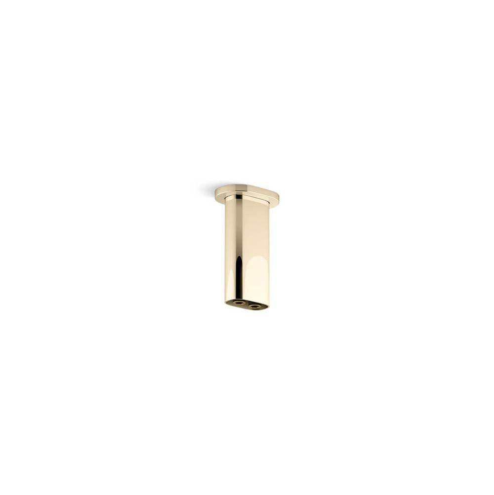 Kohler - Statement 5'' ceiling-mount two-function rainhead arm and flange - French Gold