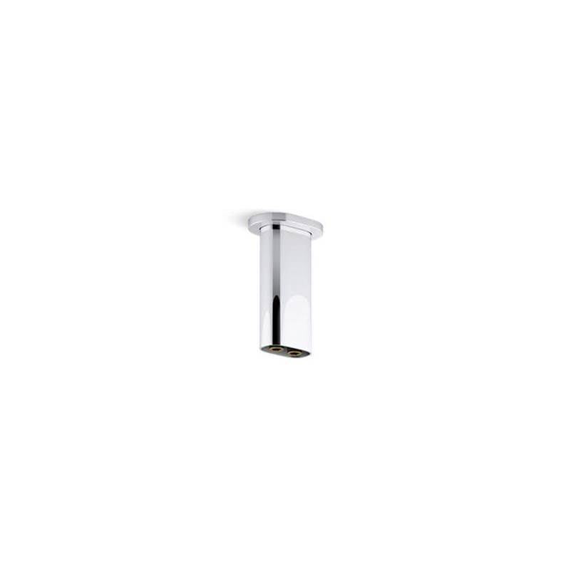 Kohler - Statement 5'' ceiling-mount two-function rainhead arm and flange - Polished Chrome