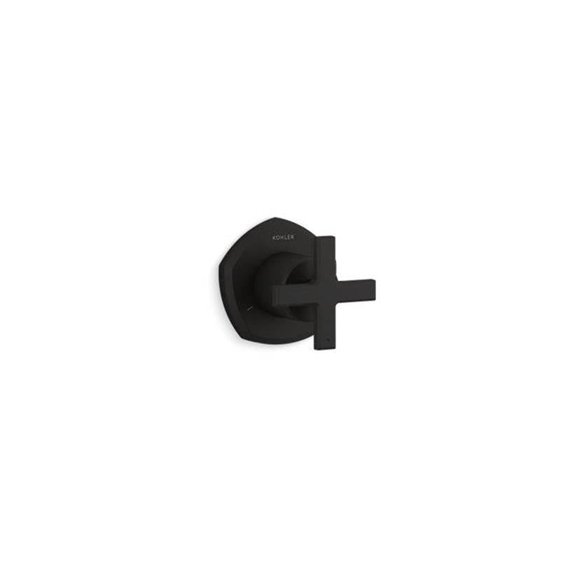 Kohler - Occasion MasterShower transfer valve trim with cross handle - Matte Black
