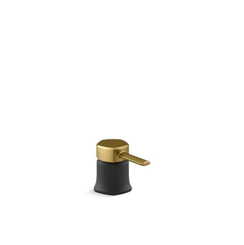 Kohler - Occasion Deck-mount bath faucet handle - Matte Black with Brushed Moderne Brass