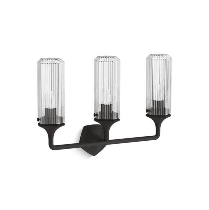 Kohler - Occasion Three-light sconce - Matte Black