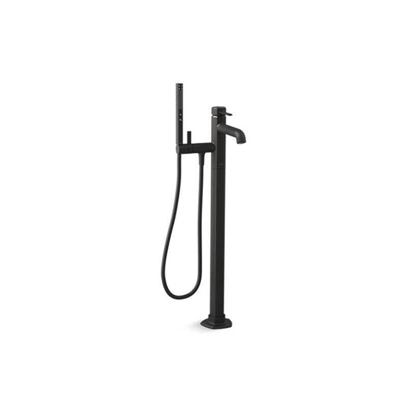 Kohler - Occasion Floor-mount bath filler trim with handshower - Matte Black
