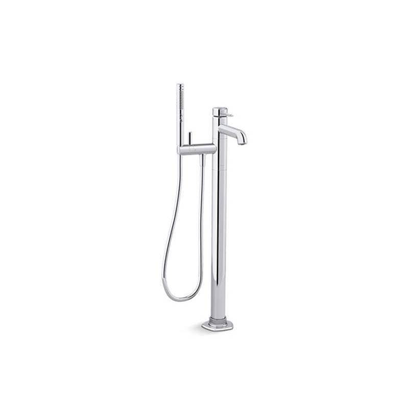 Kohler - Occasion Floor-mount bath filler trim with handshower - Polished Chrome