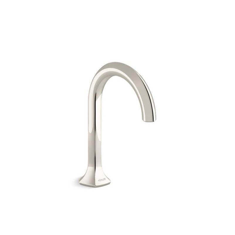 Kohler - Occasion Bathroom sink faucet spout with Cane design, 0.5 gpm - Vibrant Polished Nickel