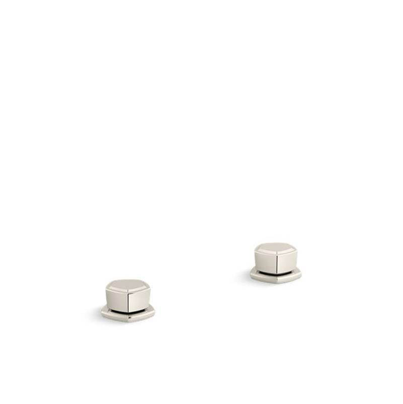 Kohler - Occasion Knob bathroom sink faucet handles - Vibrant Polished Nickel