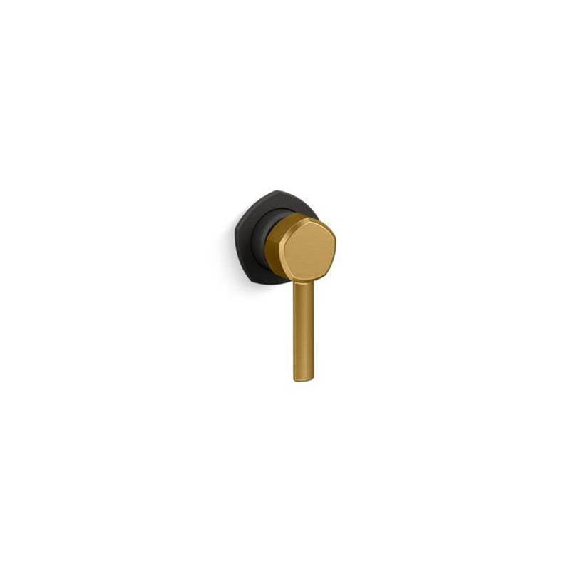 Kohler - Occasion Wall-mount bathroom sink faucet handle - Matte Black with Brushed Moderne Brass