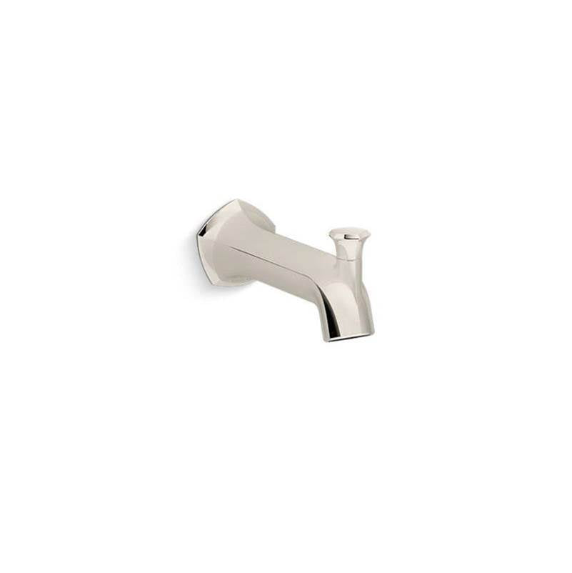 Kohler - Occasion Wall-mount bath spout with Straight design and diverter - Vibrant Polished Nickel