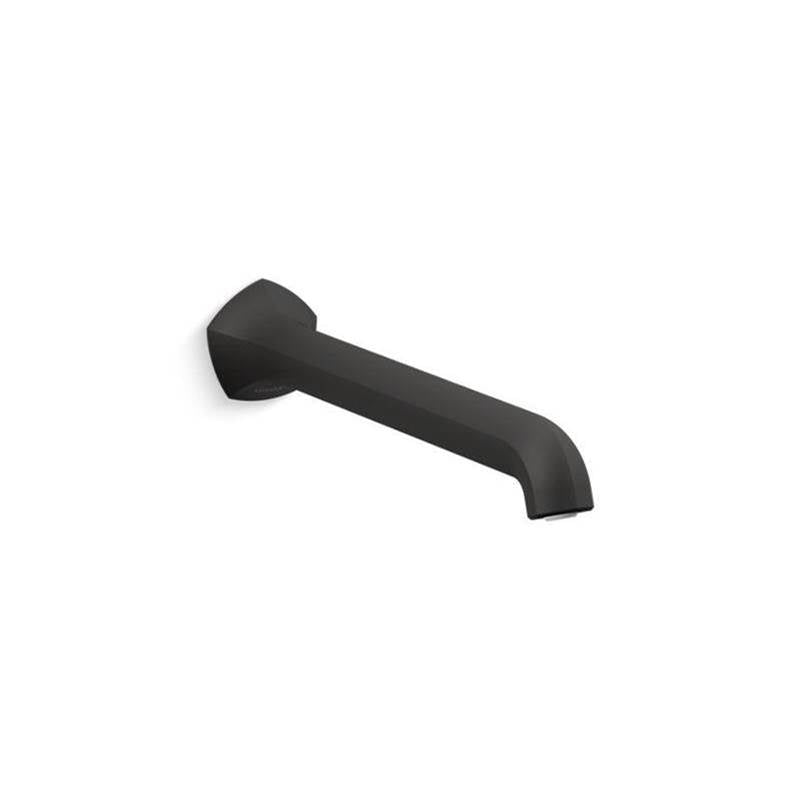 Kohler - Occasion Wall-mount bath spout with Straight design, 12'' - Matte Black