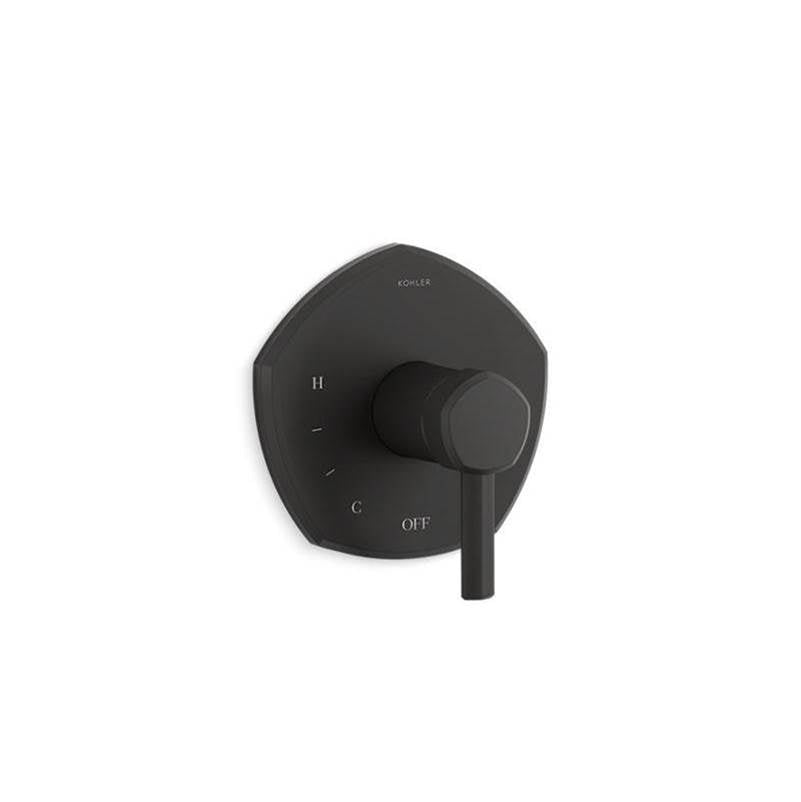 Kohler - Occasion Rite-Temp valve trim with lever handle - Matte Black