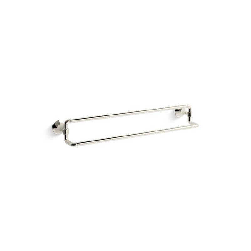 Kohler - Occasion 24'' double towel bar - Vibrant Polished Nickel