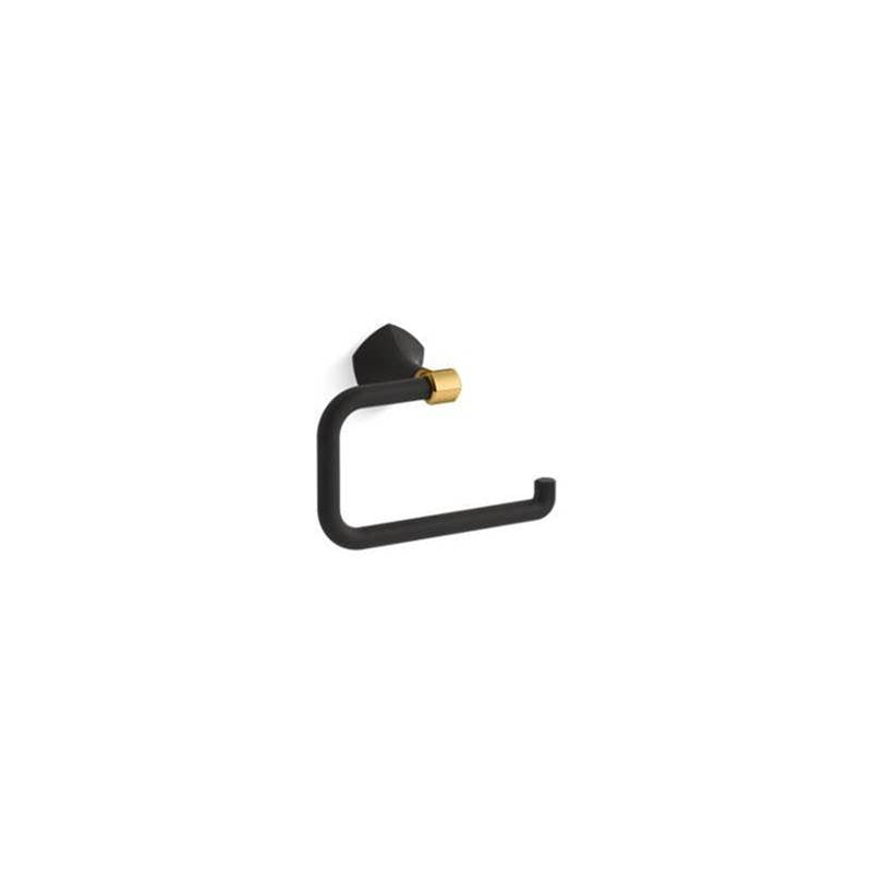 Kohler - Occasion Towel ring - Matte Black with Brushed Moderne Brass