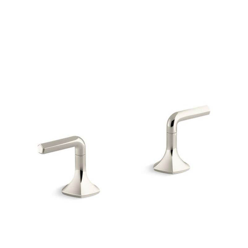 Kohler - Occasion Deck-mount bath faucet handles with Lever design - Vibrant Polished Nickel