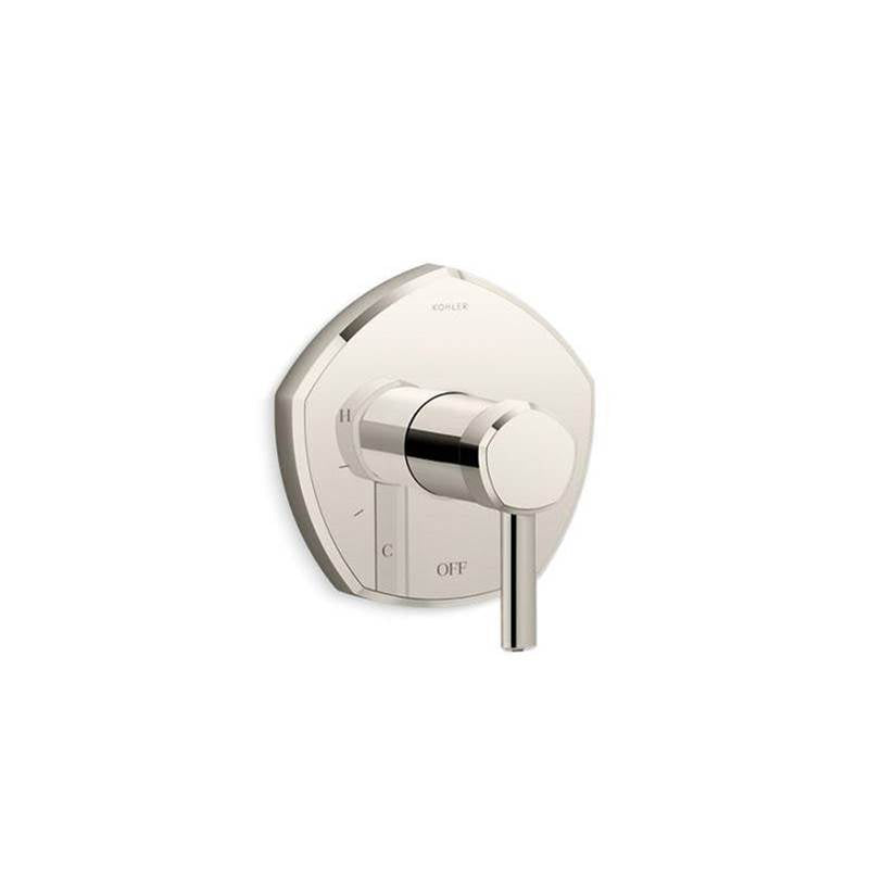 Kohler - Occasion Rite-Temp valve trim with lever handle - Vibrant Polished Nickel